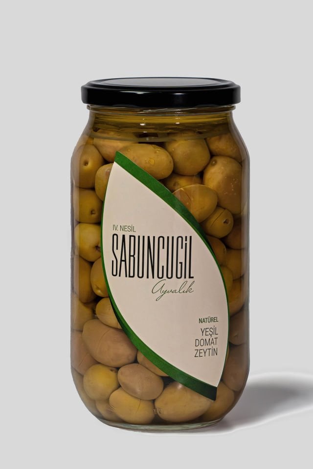 Ayvalık Natürel Yeşil Domat Zeytin 1.000 cc