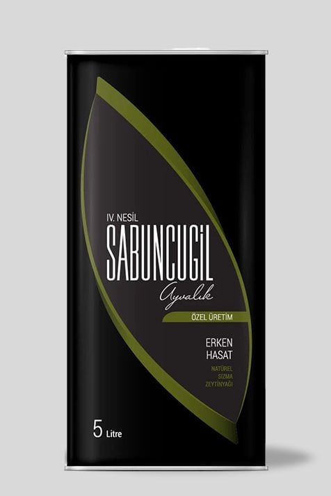 2025 - 2026 Ayvalık Erken Hasat Soğuk Sıkım Filtresiz Zeytinyağı 5000 ml Teneke