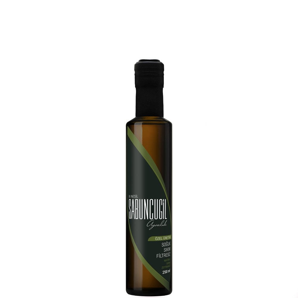 2024 - 2025 Mahsul Soğuk Sıkım Olgun Hasat Filtresiz Zeytinyağı 250 ml Şişe