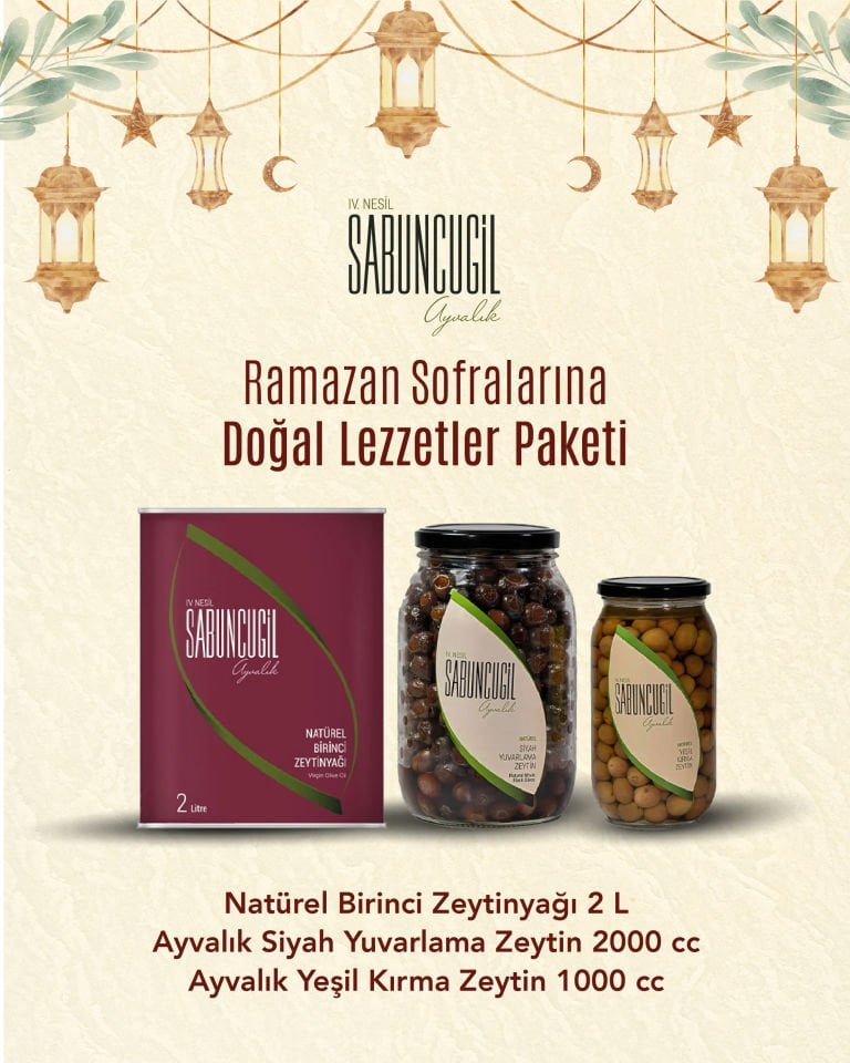 Ramazan Paketi Natürel Birinci Yemeklik Zeytinyağı & Zeytin