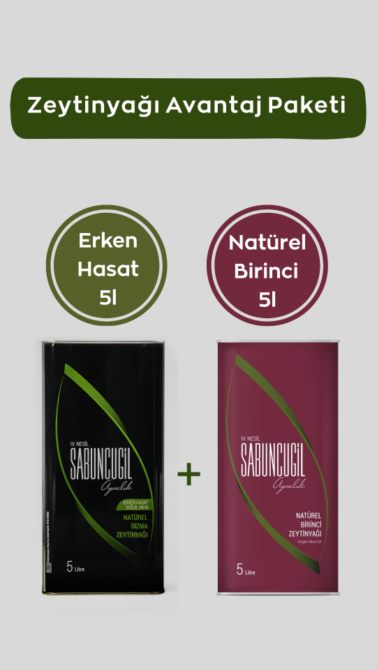 Zeytinyağı 2×5 Litre Avantaj Paketi