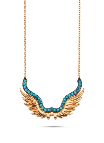 MANODİ Swaroski Wings Altın Kolye