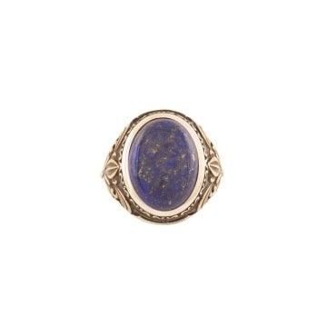 Lapis Lazuli Taşlı Gümüş Erkek Yüzük