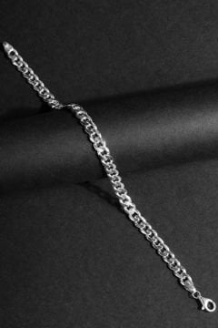 Gurmet Model Gümüş 6,10 mm Genişlik Bileklik