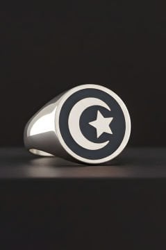 Gümüş Malcolm X Yüzüğü