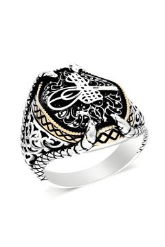 Pençe Model Tuğra Gümüş Yüzük