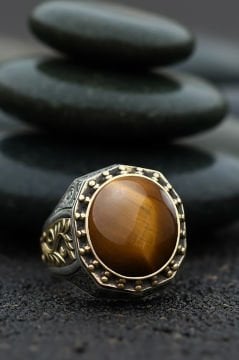 Kaplangözü Gravür Sarmaşık Model Gümüş Yüzük