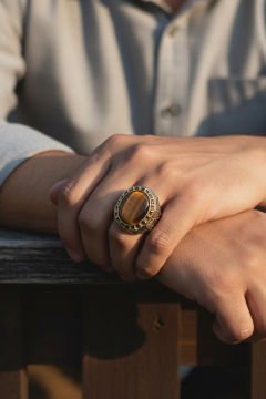 Kaplangözü Gravür Sarmaşık Model Gümüş Yüzük