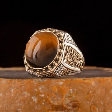 Kaplangözü Gravür Sarmaşık Model Gümüş Yüzük