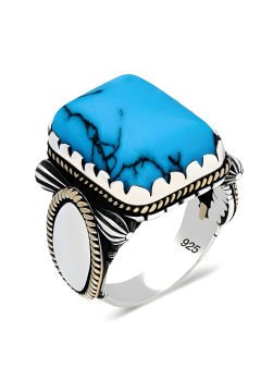 Firuze Taşlı Gümüş Yüzük