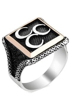 Kare Model Üç Hilâlli Gümüş Yüzük