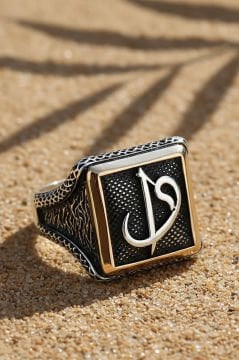 Kare Model Vav-Elif Gümüş Yüzük