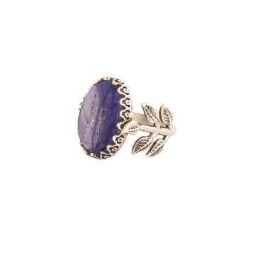 Sarmaşık Model Lapis Lazuli Taşlı El İşi Yüzük