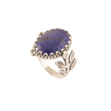 Sarmaşık Model Lapis Lazuli Taşlı El İşi Yüzük