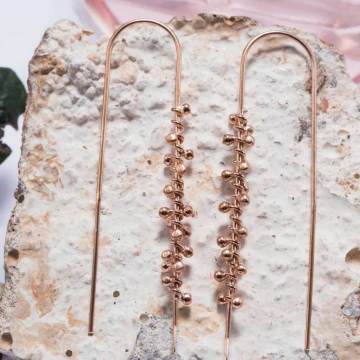 Sarmaşık Model Gümüş Küpe