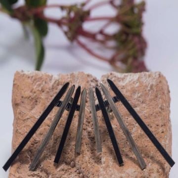 Şerit Model Gümüş Küpe