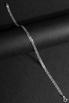 Barlı Forsa Model Gümüş 3,40 mm Genişlik Bileklik