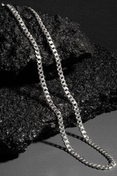 Gurmet Model Gümüş Zincir 6,10 mm Genişlik