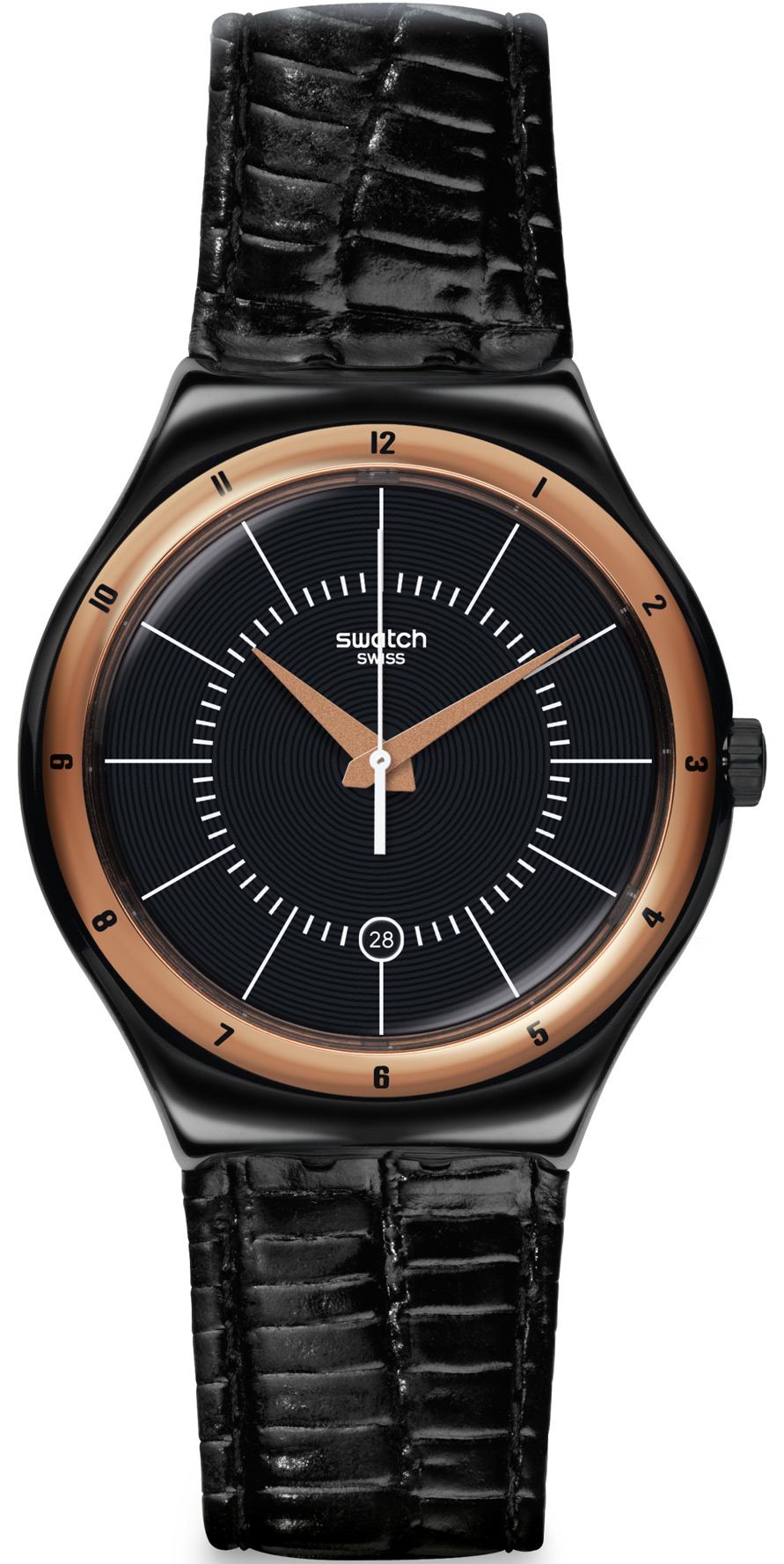 Swatch BLACK NACHTIGALL YWB403 Unisex  Erkek Kol Saati