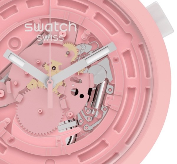 Swatch Big Bold Ceramic C-Pink Kadın Kol Saati SB03P100