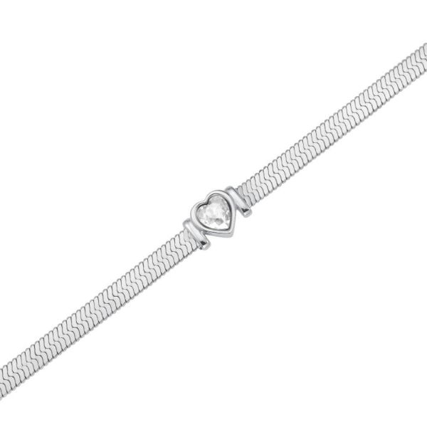 ROSEFIELD JBSWS.J1011 Kalp Kristal Çelik Bileklik