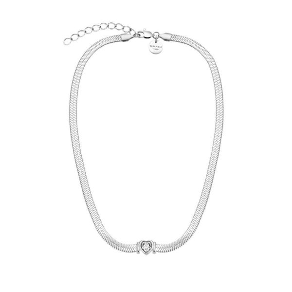 ROSEFIELD JNSWS.J1003 Kalp Kristal Taş Çelik Kolye