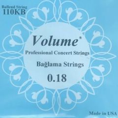 VOLUME 110KB PROFESYONEL KISA BAĞLAMA TELİ 0.18 TOPUZLU