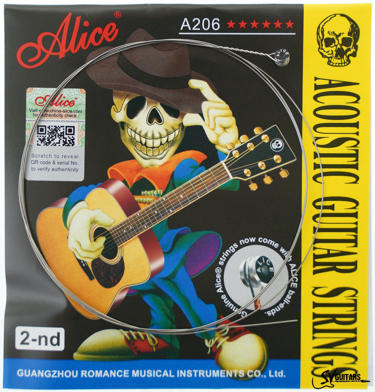 ALİCE A206-2 AKUSTİK GİTAR TELİ TEK TEL 2 NO Sİ