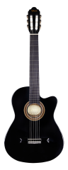 VC104THNCBK Klasik Gitar 4/4 Siyah Sap Çelikli İnce Kasa