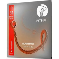 PİTBULL SAG SİLVER SERİ AKUSTİK GİTAR TELİ 11-52