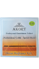 AKORT DİVAN SAZ TELİ PASLANMAZ 0.22 BAM BAMLI