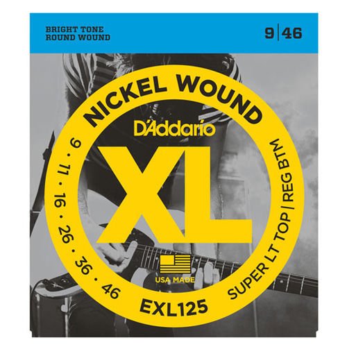 DADDARİO EXL125 SUPER LİGHT TOP/REGULAR 9-46 TAKIM TEL ELEKTRO GİTAR TELİ