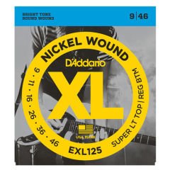 DADDARİO EXL125 SUPER LİGHT TOP/REGULAR 9-46 TAKIM TEL ELEKTRO GİTAR TELİ