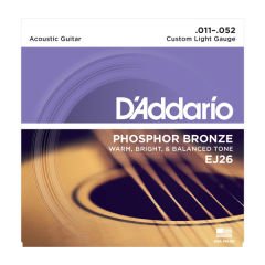 DADDARİO EJ26 PHOSPHOR BRONZE CUSTOM LİGHT TAKIM TEL AKUSTİK GİTAR TELİ 011-052