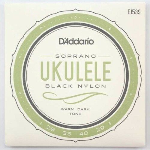 DADDARİO EJ53S SOPRANO UKULELE SET TAKIM TEL SİYAH