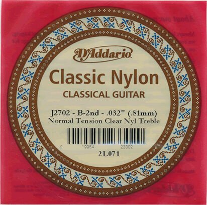 DADDARİO J2702 KLASİK GİTAR TELİ TEK 2 NO Sİ