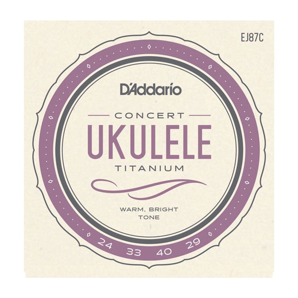 DADDARİO EJ87C TİTANİUM UKULELE CONCERT TAKIM TEL