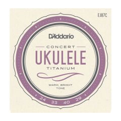 DADDARİO EJ87C TİTANİUM UKULELE CONCERT TAKIM TEL