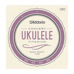 DADDARİO EJ87C TİTANİUM UKULELE CONCERT TAKIM TEL
