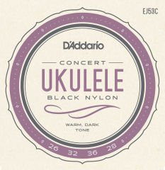 DADDARİO EJ53C CONCERT UKULELE TAKIM TEL SİYAH