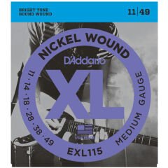 DADDARİO EXL115 MEDİUM/BLUES-JAZZ ROCK TAKIM TEL ELEKTRO GİTAR TELİ 011-049