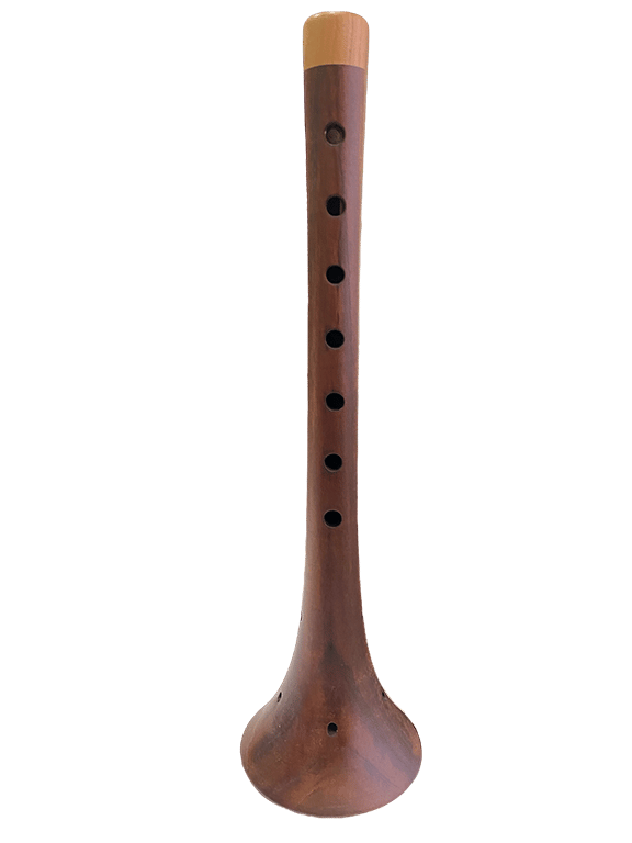 RENKLENDİRİLMİŞ ZURNA ORTA BOY 29.5 CM - Sİ + BORU + HALKA + 3 ADET YEDEK KAMIŞ