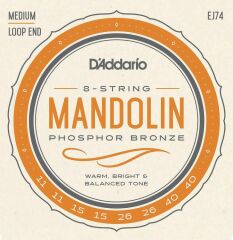 DADDARİO EJ74 PHOSPHOR BRONZE TAKIM TEL MANDOLİN TELİ