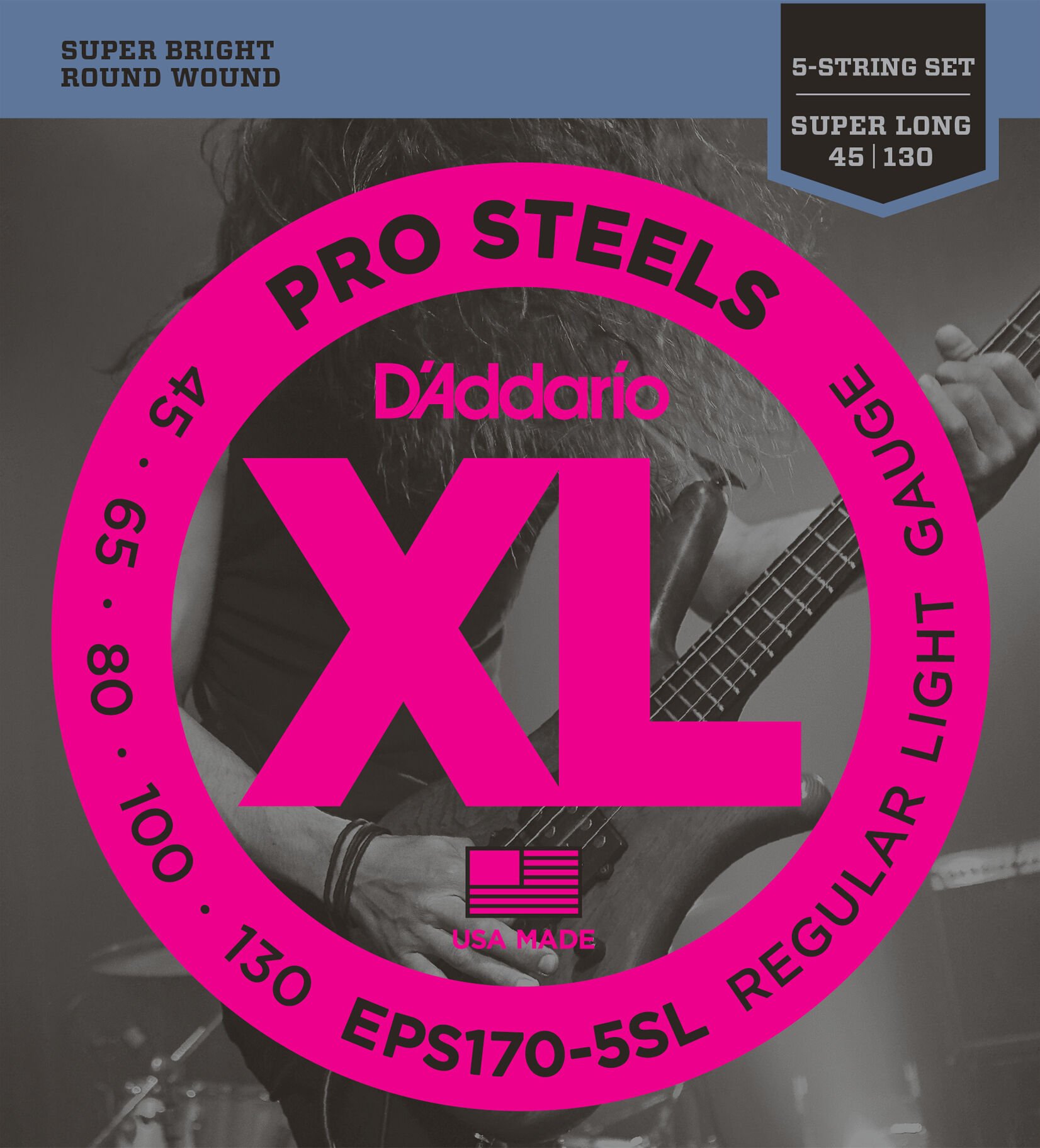 EPS170-5SL Bas Gitar Tel Teli Seti 5 Telli XL 45-130