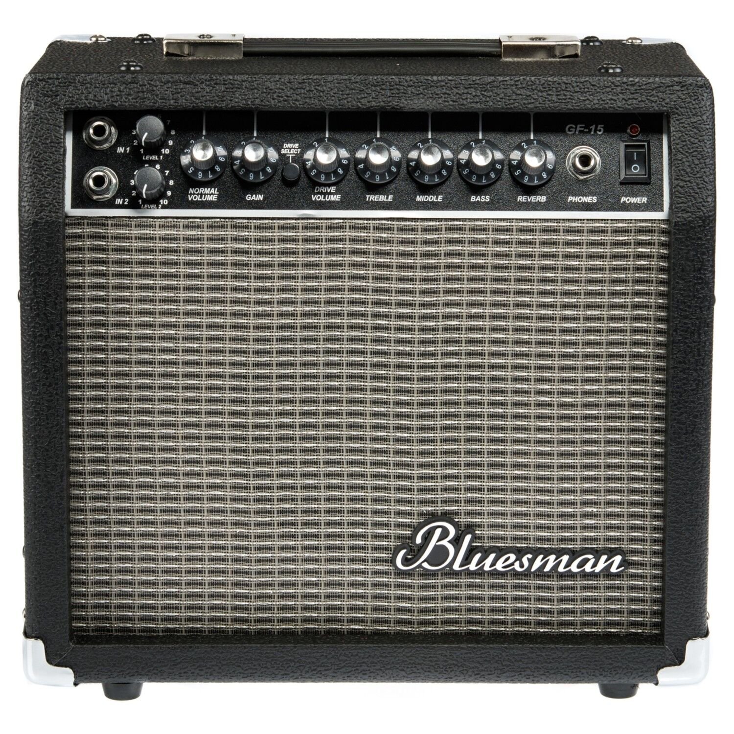 BLUESMAN GF15 GİTAR ANFİSİ ÇİFT GİRİŞLİ REVERBLİ