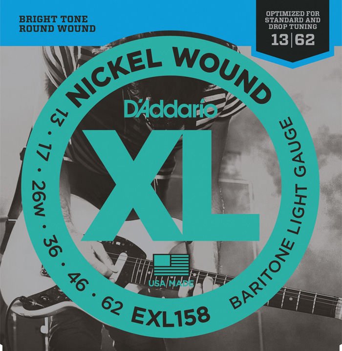 DADDARİO EXL158 BARİTONE LİGHT TAKIM TEL ELEKTRO GİTAR TELİ 013-062