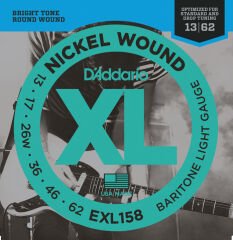 DADDARİO EXL158 BARİTONE LİGHT TAKIM TEL ELEKTRO GİTAR TELİ 013-062