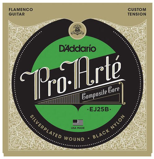 DADDARİO EJ25B COMPOSİTES FLAMENCO SİYAH NYLON TAKIM TEL FLAMENKO GİTAR TELİ