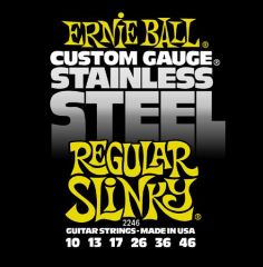 ERNİE BALL P02246 STAİNLESS STEEL REGULAR SLİNKY 10-46 ELEKTRO GİTAR TELİ