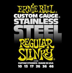 ERNİE BALL P02246 STAİNLESS STEEL REGULAR SLİNKY 10-46 ELEKTRO GİTAR TELİ